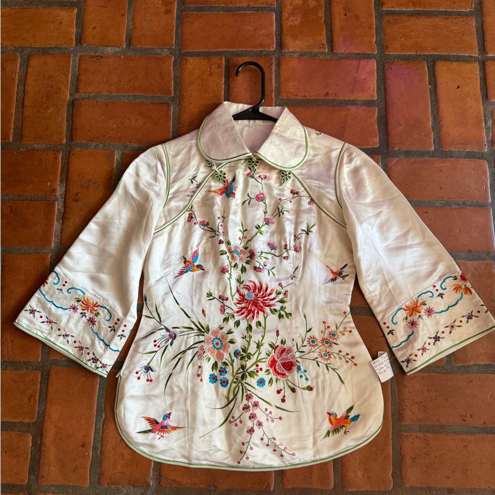 Floral Embroidered Women's shirt